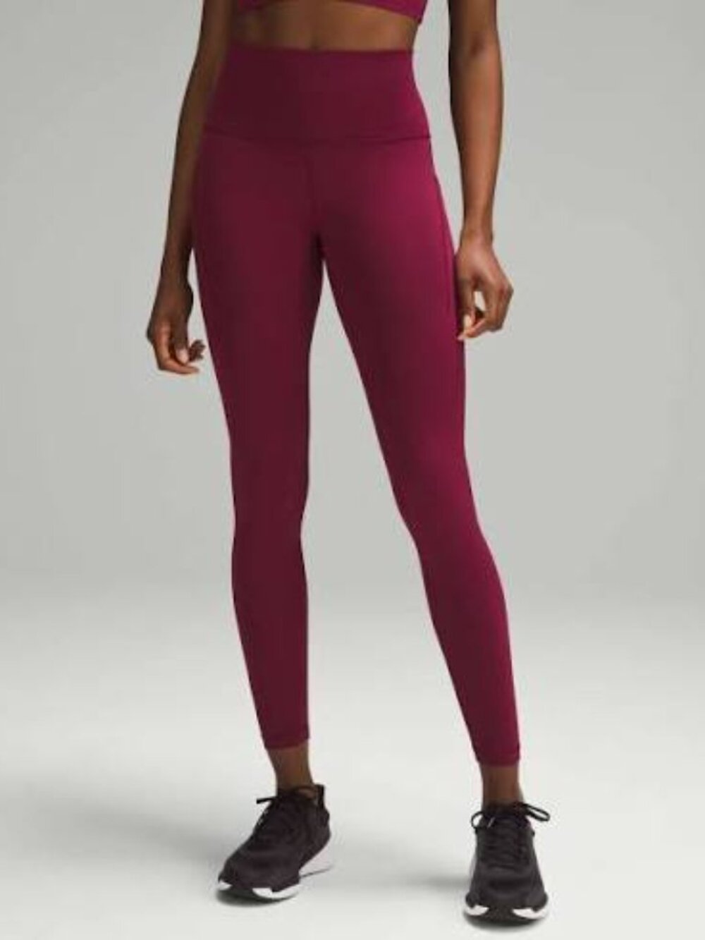 Lululemon Maroon High Rise Wunder Train Leggings